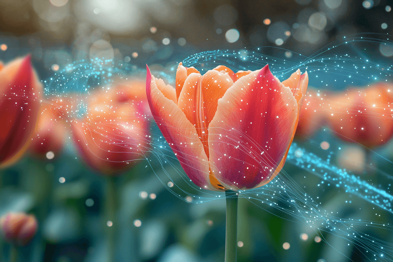 Champ de tulipes