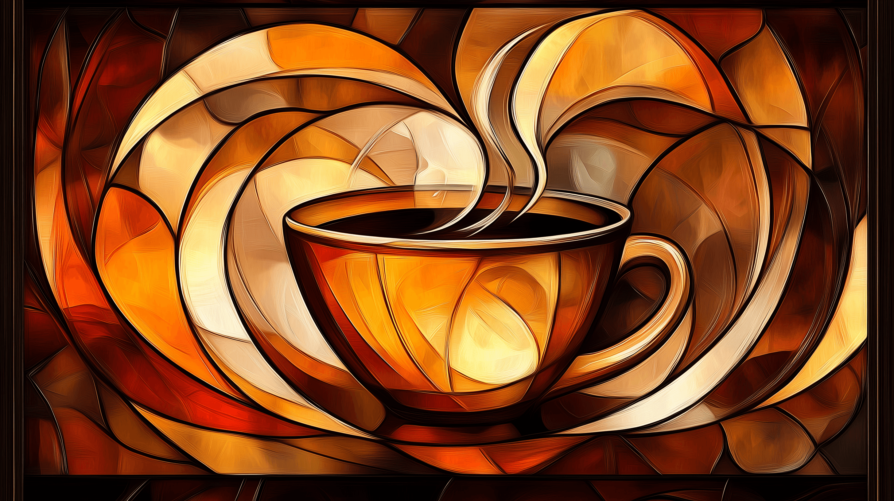 Tasse de vitrail