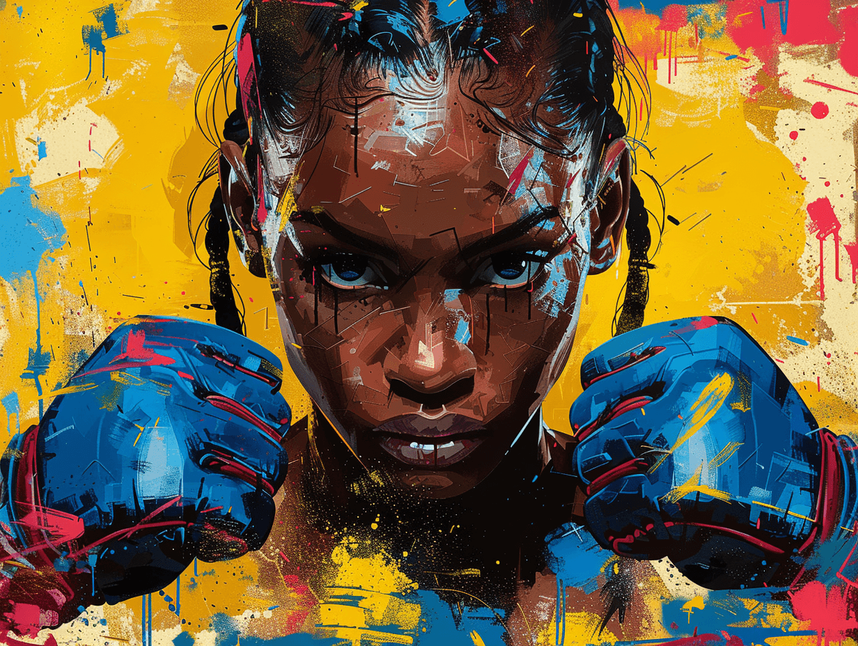 Comic Book Series Of Paintings With
