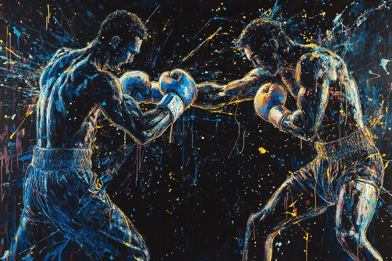 An Abstract Expressionist Holographic Spatter Painting
