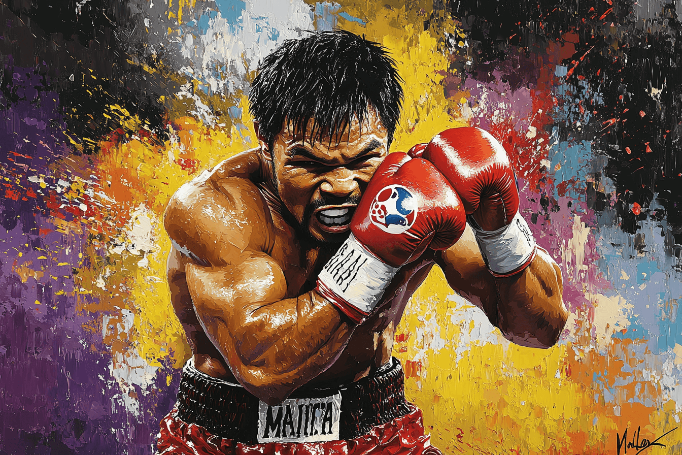 Dynamic Portrayal Of Manny Pacquiao Locked